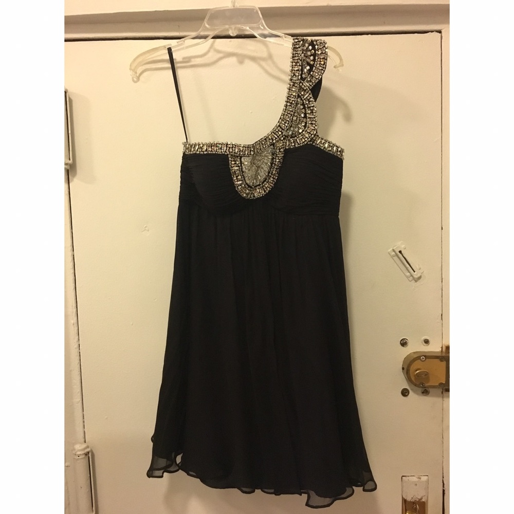 Beaded one shoulder dress