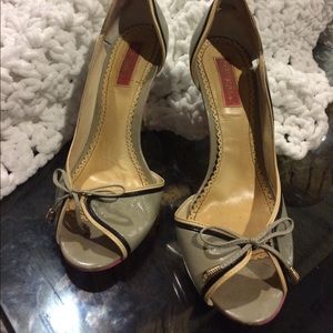 Betsey Johnson D'Orsay Peep Toe Heels