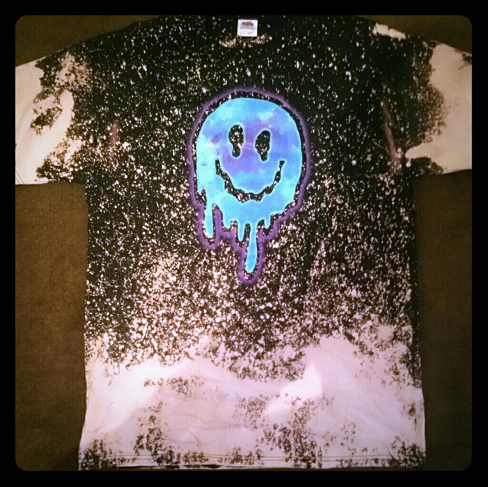 Splattered Space Smiley face