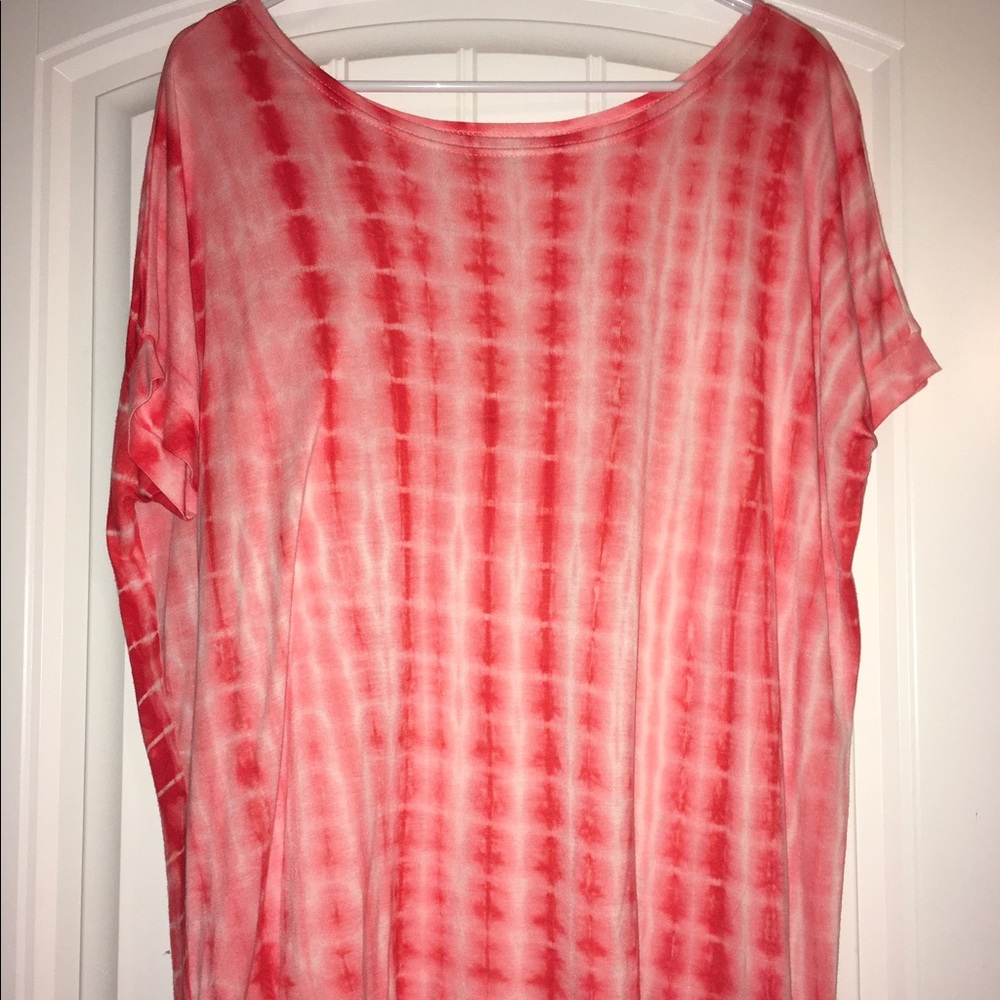 Coral Tye-Dye Piko