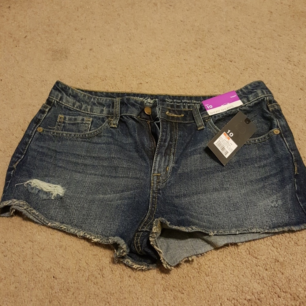 Denim shorts