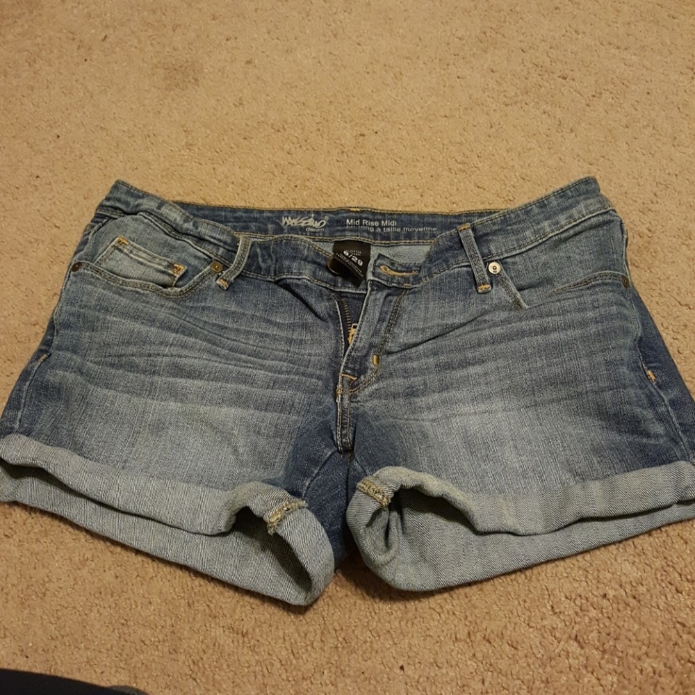 Denim shorts