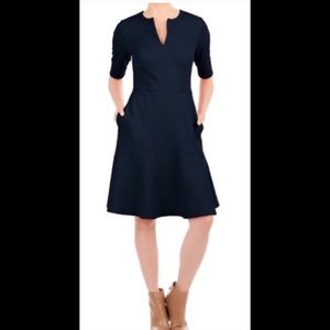 New Eshakti jacquard flouncy dress XL