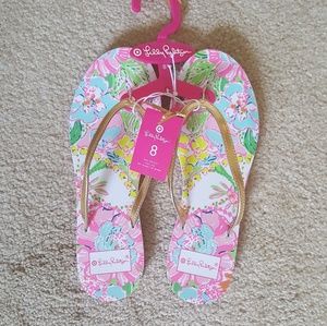 Lilly Pulitzer for Target flip flop sandals size 8