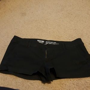 Black chino shorts