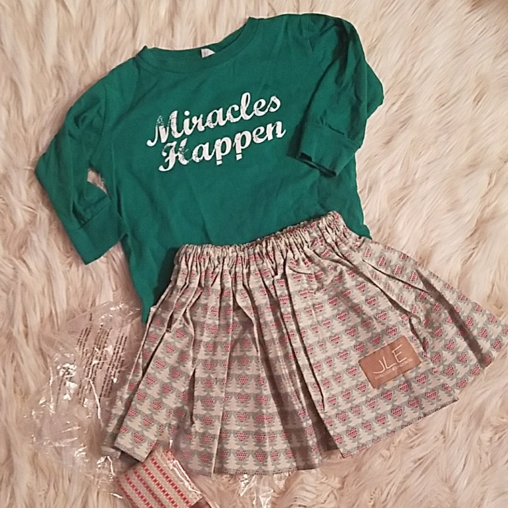 Jagged Little Edges skirt w/shirt