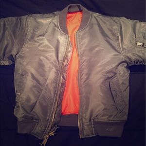 reversible bomber jacket