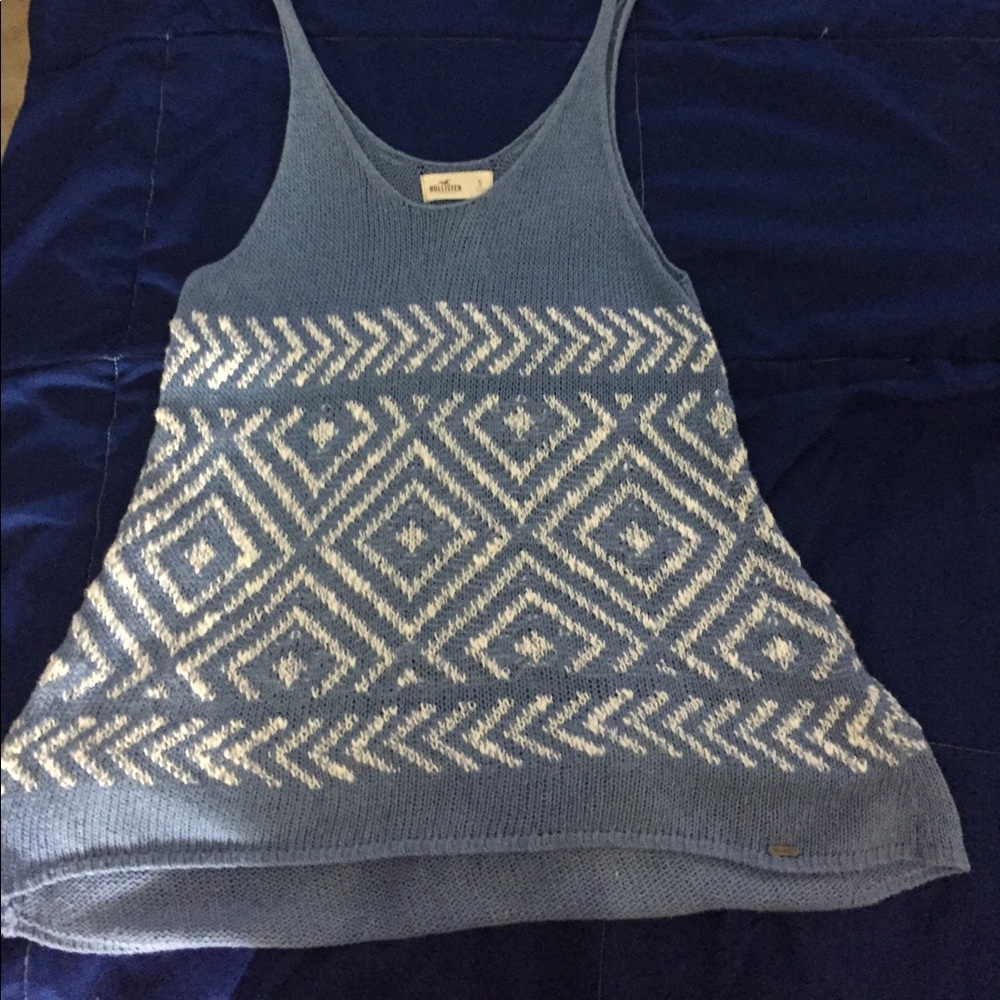 Blue Knitted tank