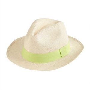 J Crew Genuine Panama Hat neon