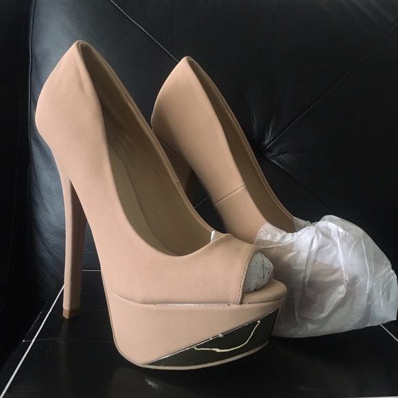 Qupid Shoes Last Pair Qupid Blush Heels Poshmark