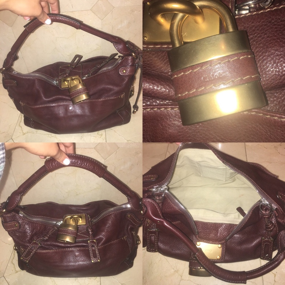 Chloe Paddington Brown Leather Lock Key
