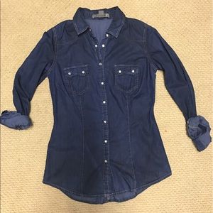 Denim Button Down Shirt