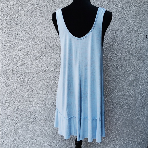 Scoop neck side knot ruffle tank tunic - Picture 2 of 5