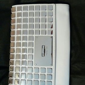 Michael Kors white clutch
