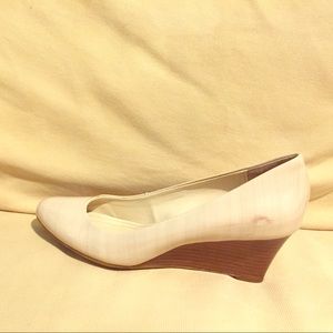 Calvin Klein nude wedges