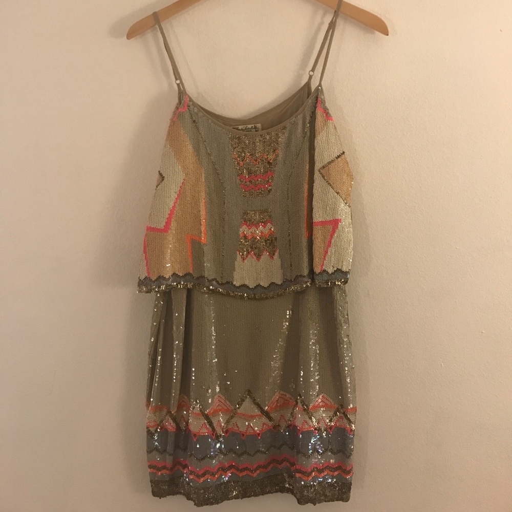 All Saints Spitalfields Sequin Mini Dress