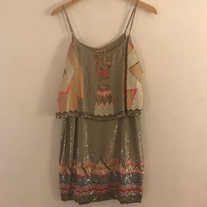 All Saints Spitalfields Sequin Mini Dress