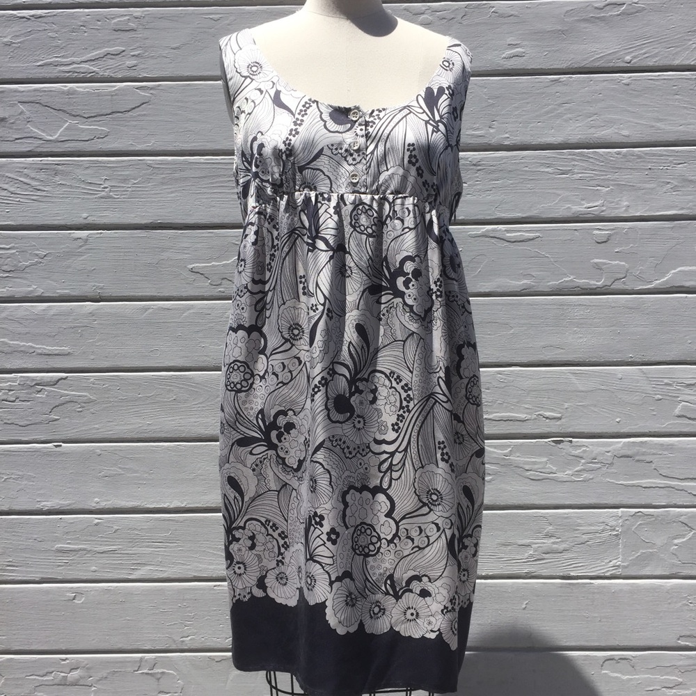 See by Chloe Black and White Print Dress