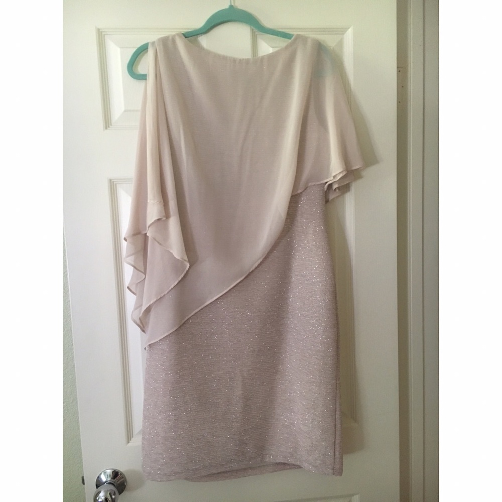 Scarlett Champagne Sparkly Dress