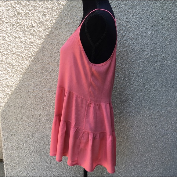 Rose pink tiered tank - Picture 3 of 5