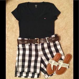 Tommy Hilfiger Navy & white plaid shorts