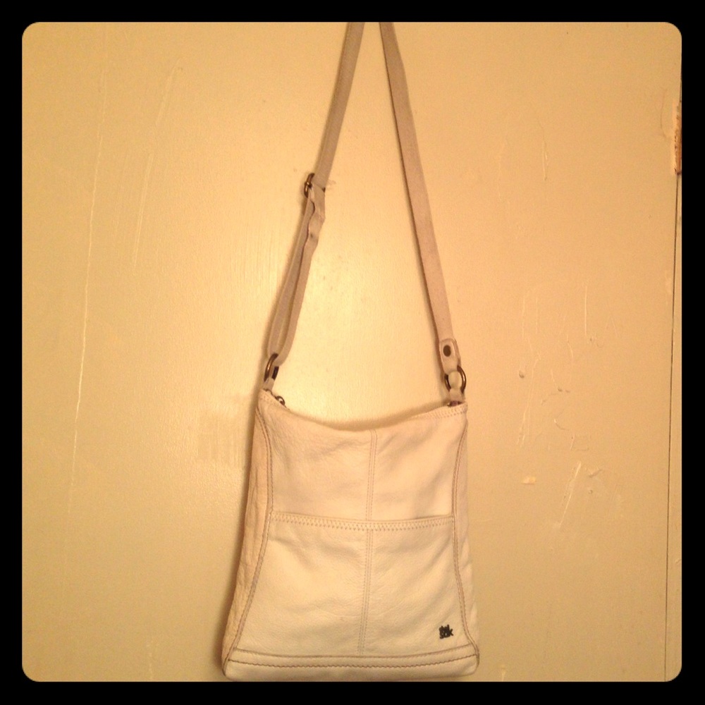 White leather the Sak purse