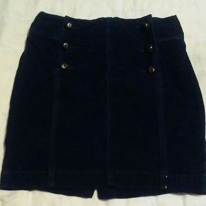Free people size 4 corduroy skirt navy blue