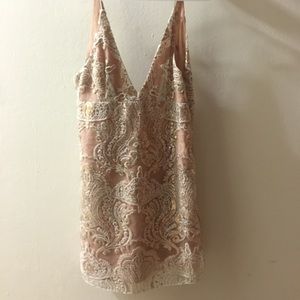 Free People Night Shimmers Mini Dress Size 4