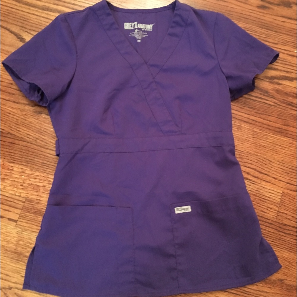 Grey's Anatomy purple scrub set