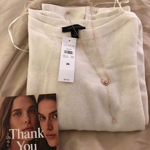 Cashmere blend boatneck sweater
