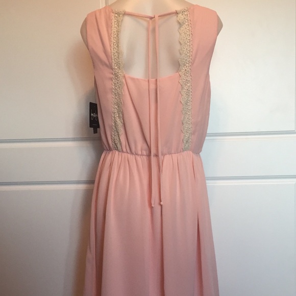 Chiffon Dress with Crochet Back - Picture 3 of 4