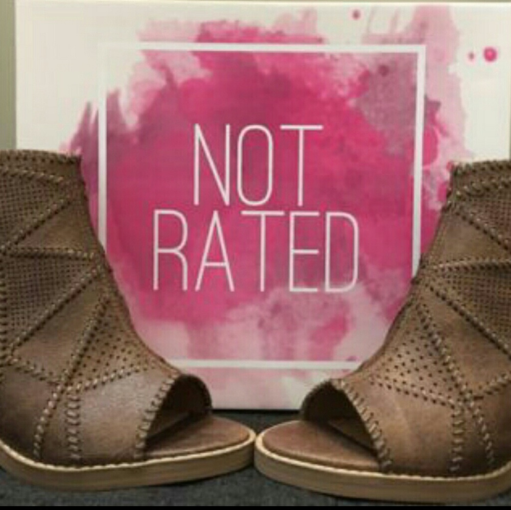 Not Rated Peep Toe Booties Size 8.5 NEW