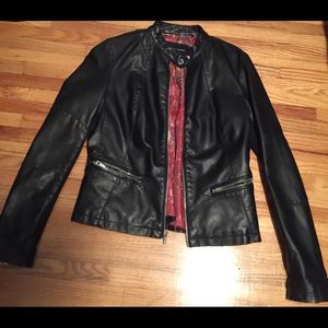 Black Faux Leather Jacket