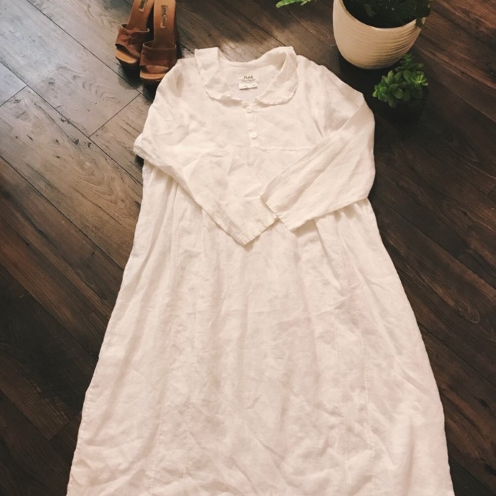 White linen Flax nightgown ✨🌟
