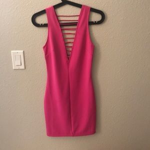 Magenta Strappy Dress