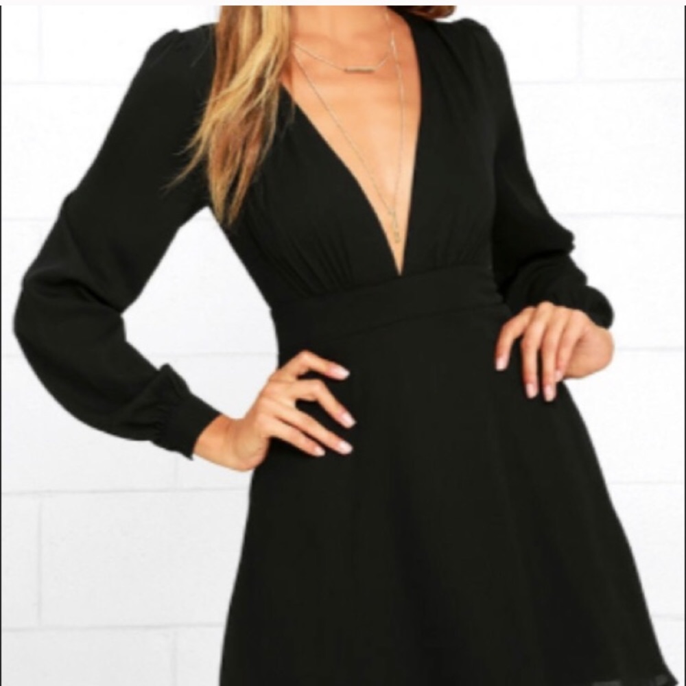 Ecstatic Harmony Black Long Sleeve (Lulus)