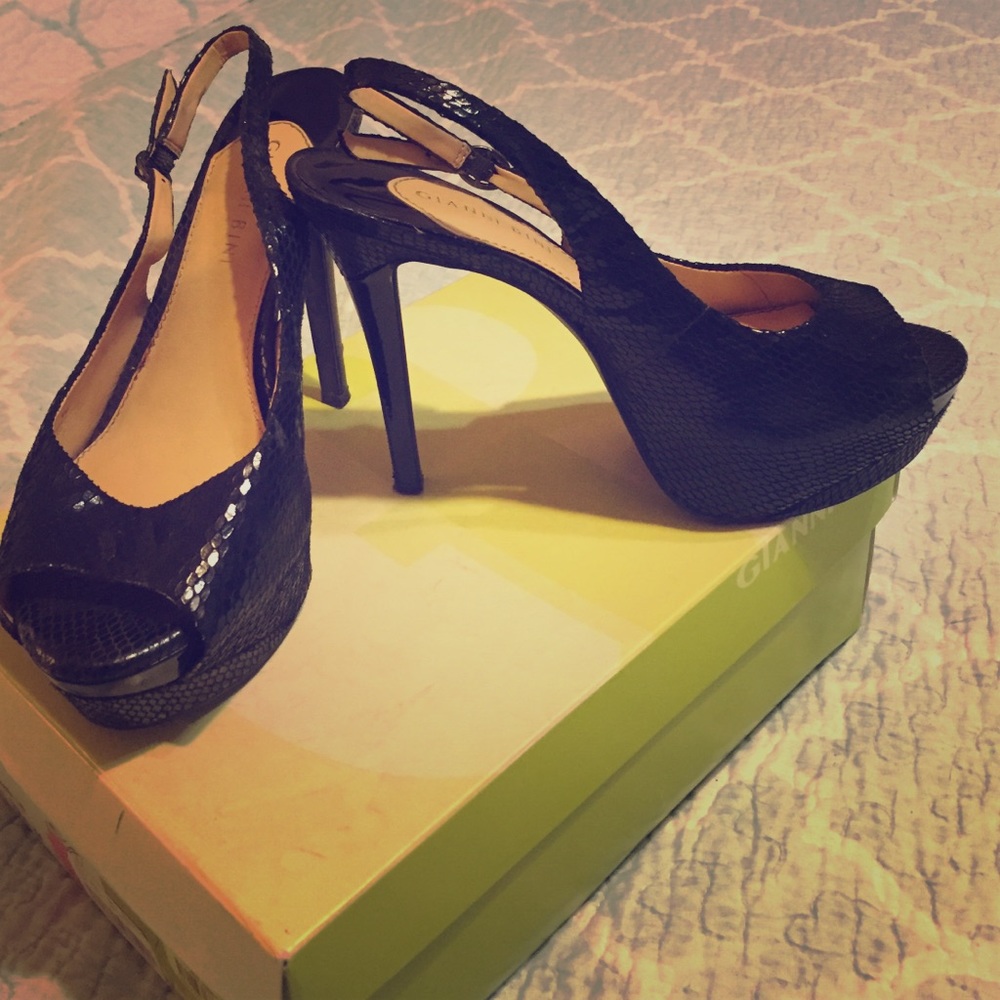Black Platform heels