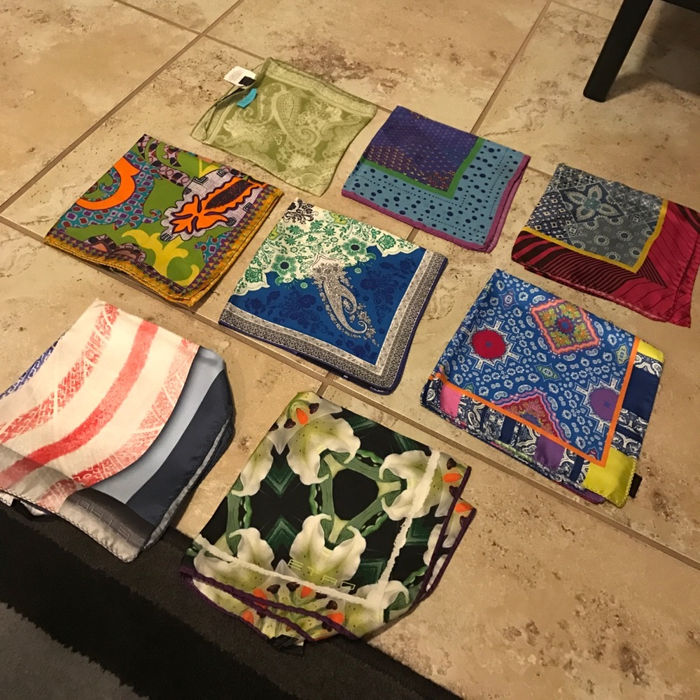 Pocket Squares designs 100% silk
