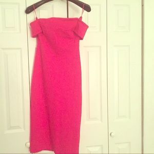 Zara hot pink dress