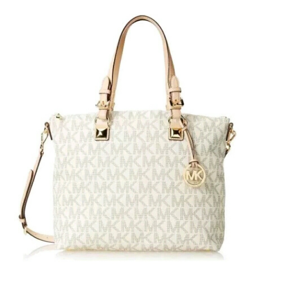 ⭐ Michael Kors XL Jet Set tote vanilla, 14", NEW