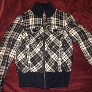 Plaid Guess Bomber Jacket