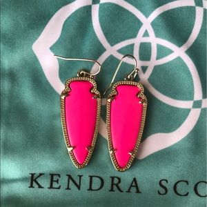 Kendra Scott Neon Pink Sky Earrings