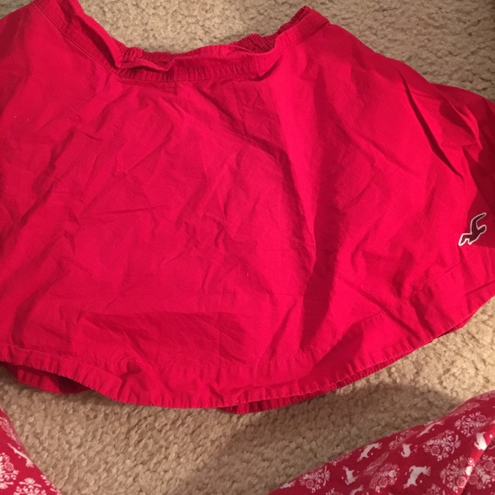 Red Hollister Skater Skirt