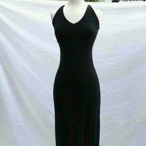 Long Black Criss Cross Dress