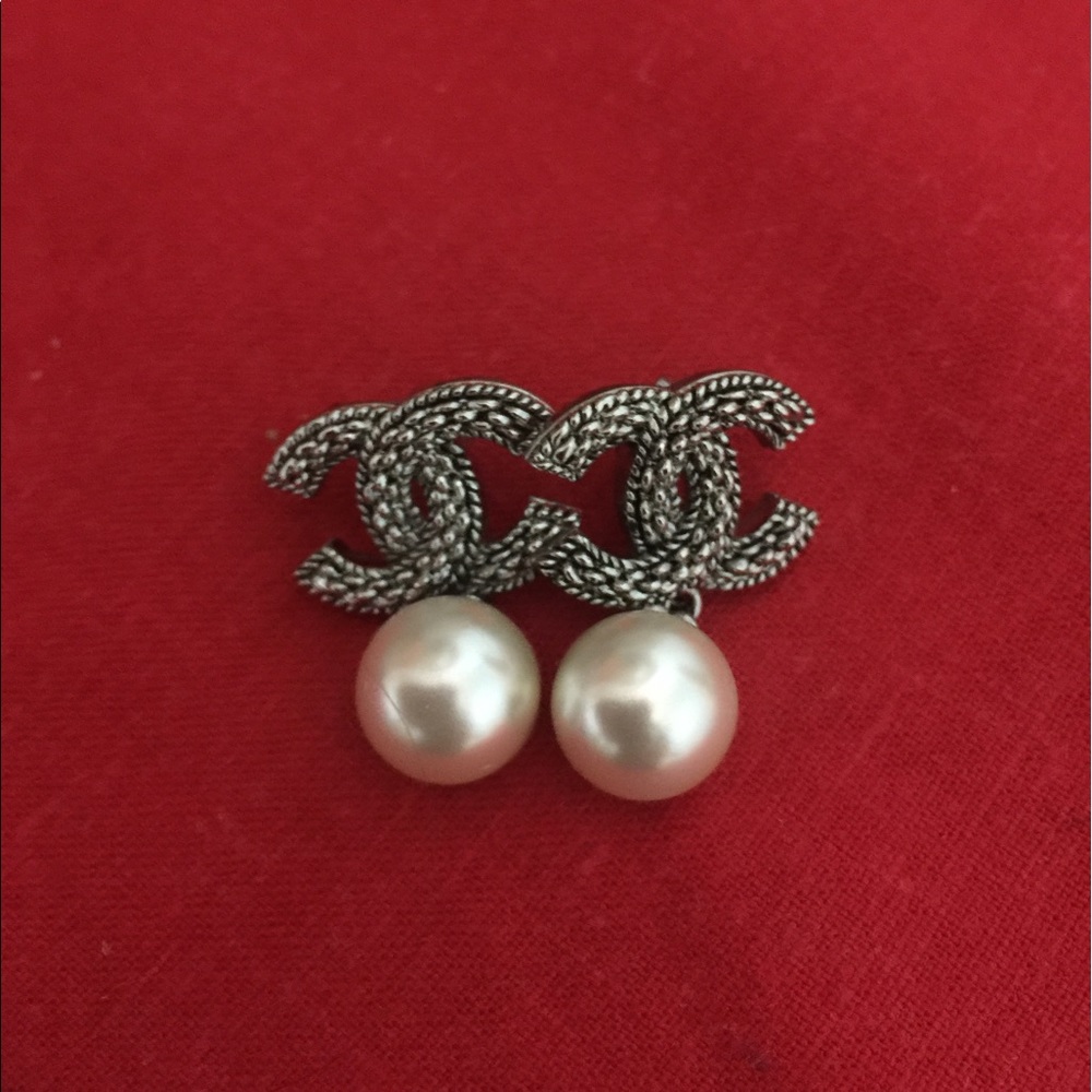 Chanel Pearl Earrings