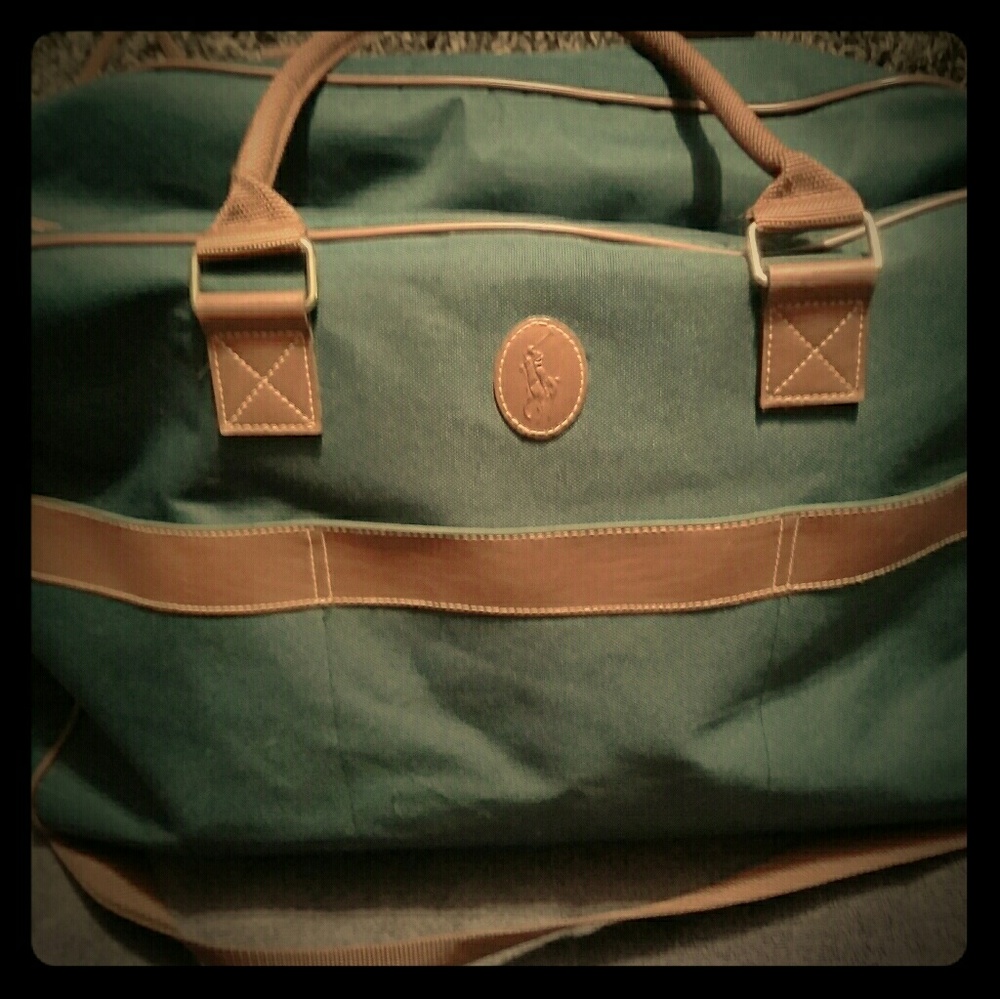 Vintage 90's Ralph Lauren Fragrance Duffle luggage