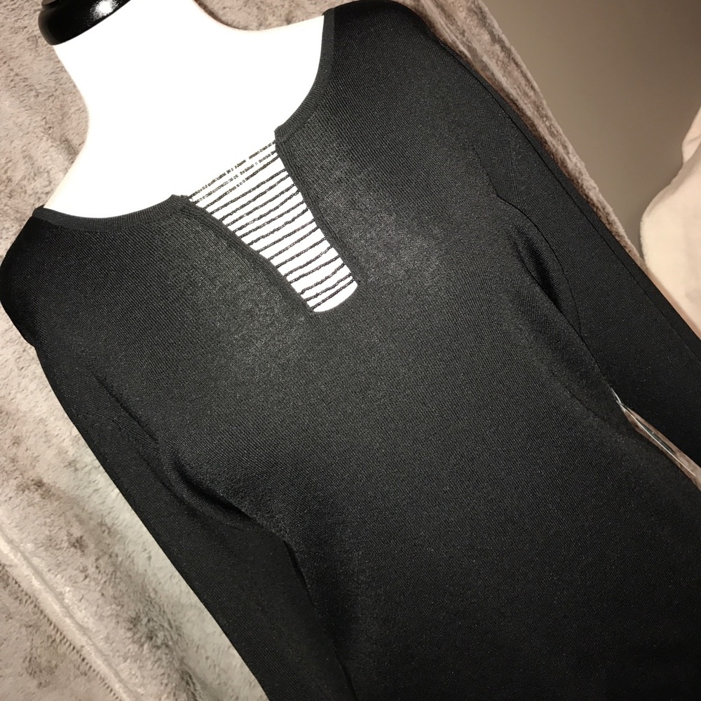 NWT Sweater Top With Beaded Detail