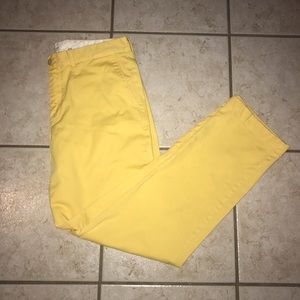 Lightly Worn Pale Yellow J Crew Chino Pants!
