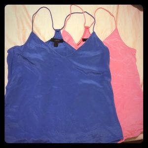 J Crew silk tanks