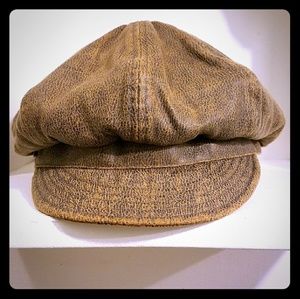 Discount🌷Brown Distressed Newsboy Cap